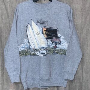 Vintage 1993 San Francisco Sailing AOP Crewneck
